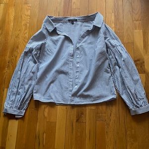 Banana Republic Striped Button Down Shirt Blouse
